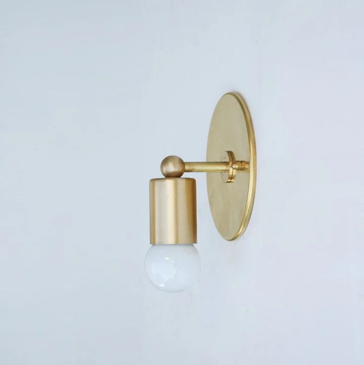 Brass Cylinder Wall Lamp - Modern Wall Sconces - view 6