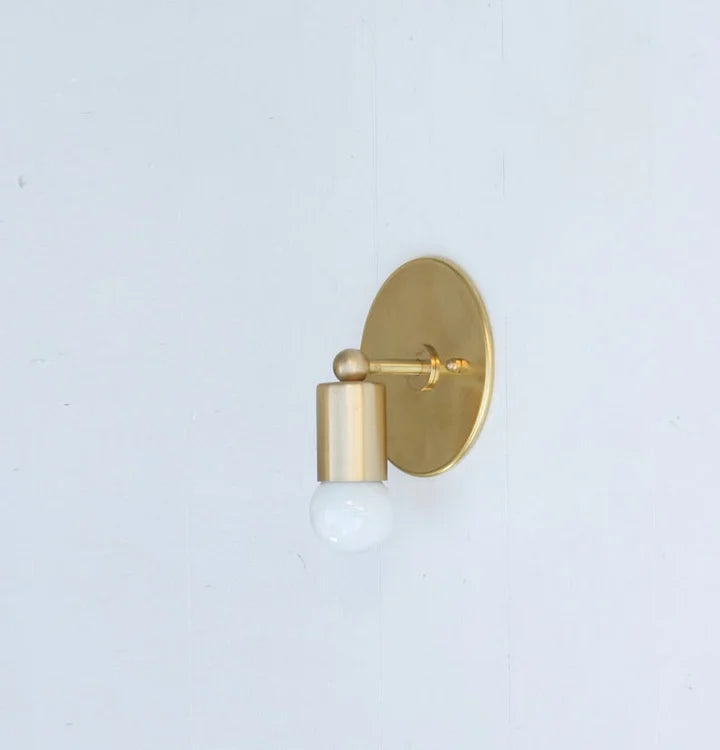 Brass Cylinder Wall Lamp - Modern Wall Sconces - view 7