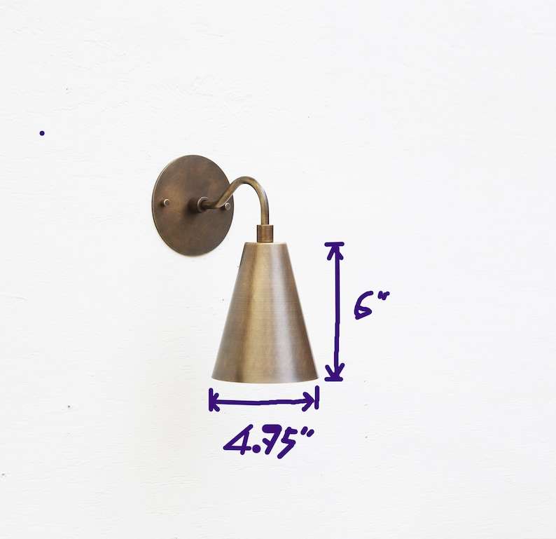 Modern Brass Cylinder Shade Wall Sconce for Bathroom - view 5