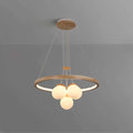 Nordic LED Natural Wood Chandelier Modern - Rustic Lighting Fixture - view 1