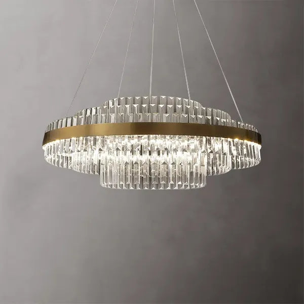 Modern Crystal LED Chandelier - Chic Pendant Lights - view 1