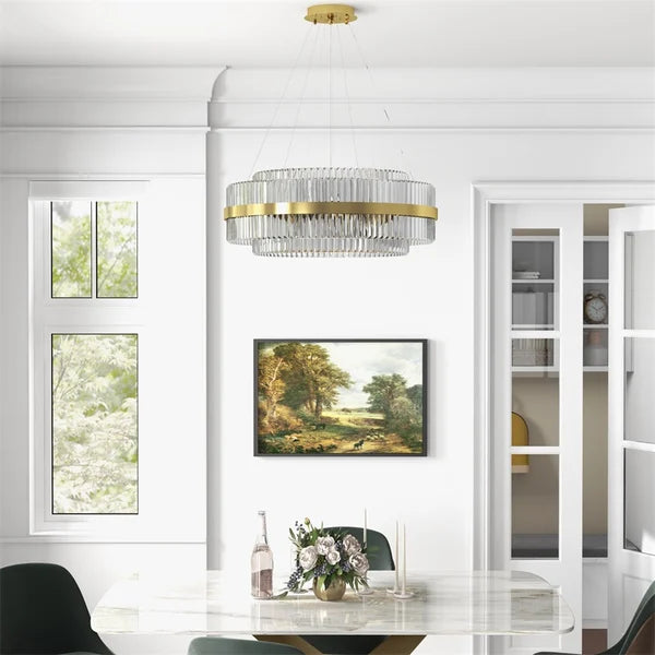 Modern Crystal LED Chandelier - Chic Pendant Lights - view 2