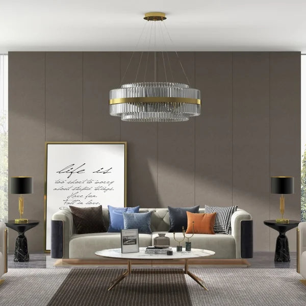 Modern Crystal LED Chandelier - Chic Pendant Lights - view 3