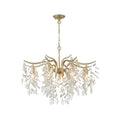 Elegant Tiered Crystal Chandelier in Champagne Gold - view 1