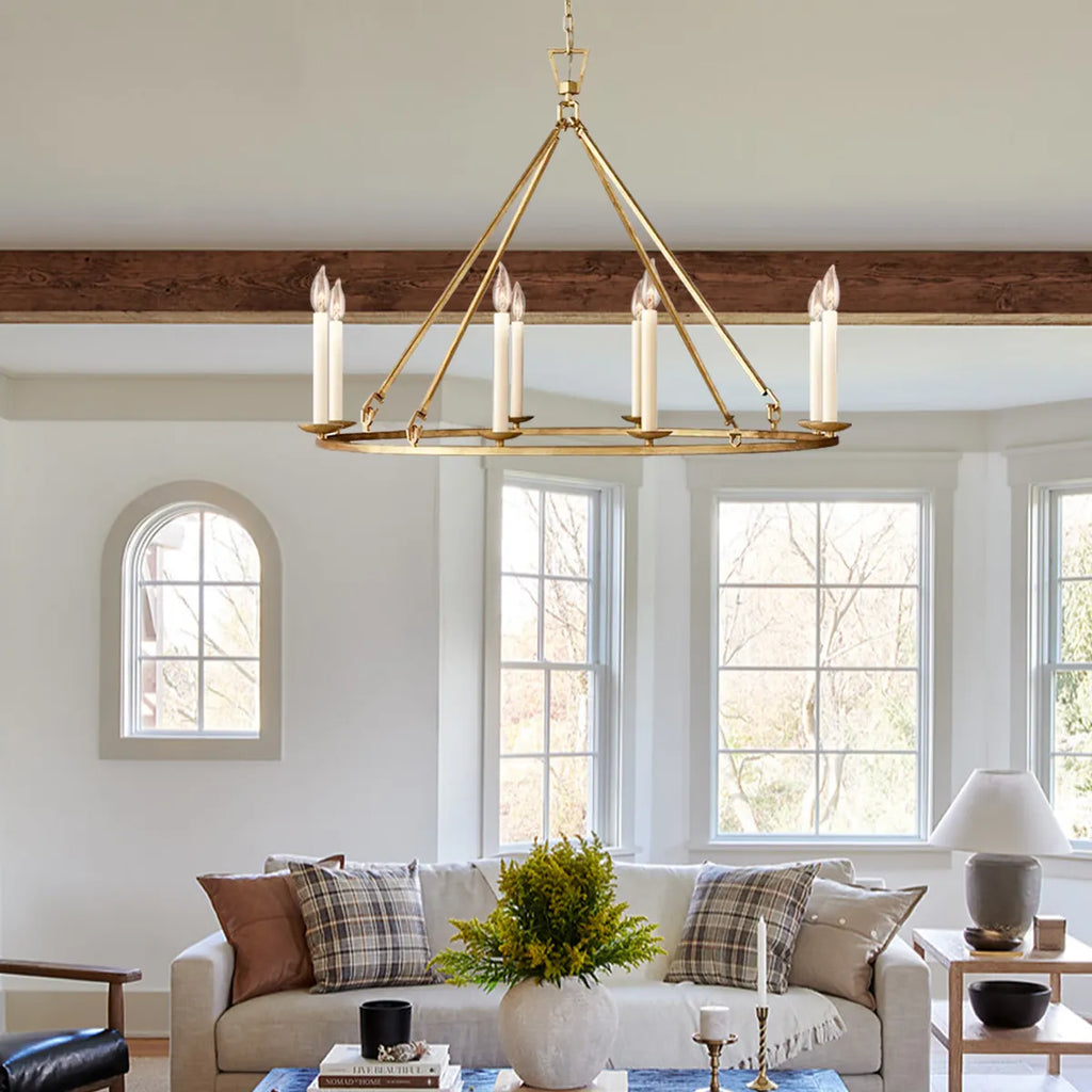Launceton Candle Round Chandelier - Timeless Design - view 2