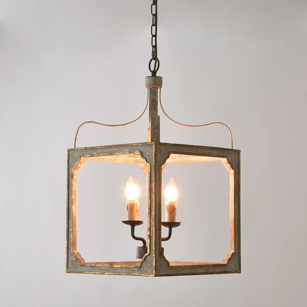 Boho Rustic Lantern Chandelier - view 10