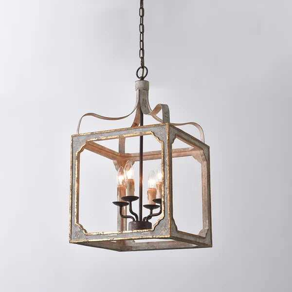 Boho Rustic Lantern Chandelier - view 11