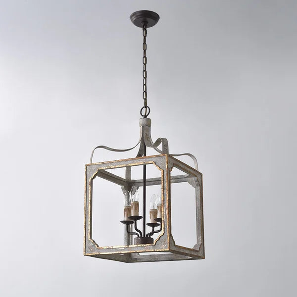 Boho Rustic Lantern Chandelier - view 12
