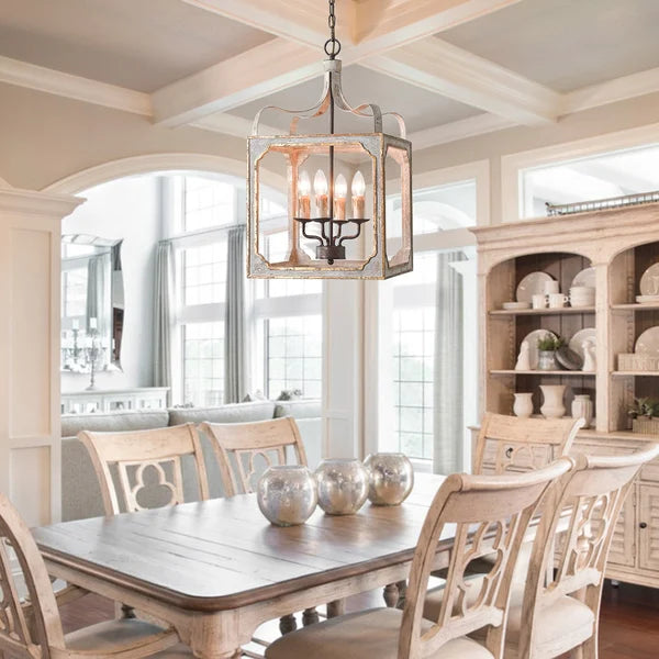 Boho Rustic Lantern Chandelier - view 2