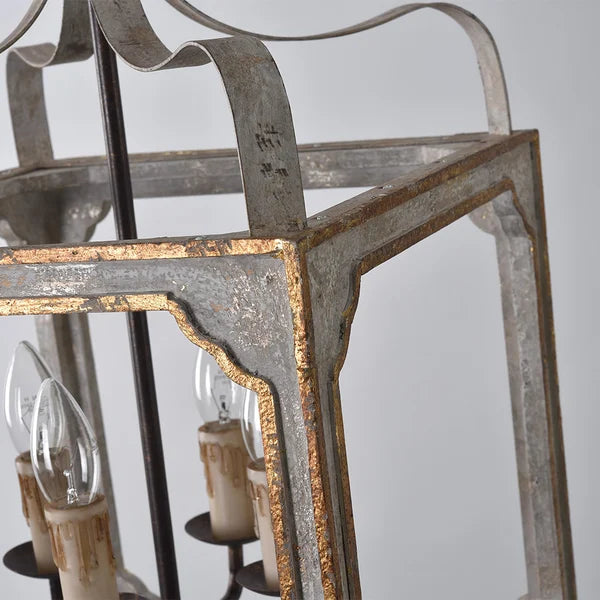 Boho Rustic Lantern Chandelier - view 5