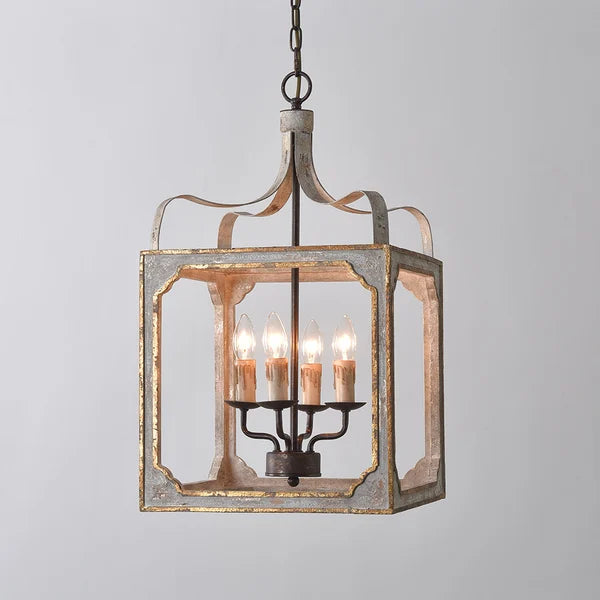 Boho Rustic Lantern Chandelier - view 8