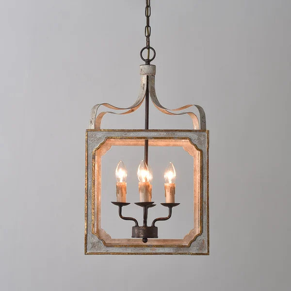 Boho Rustic Lantern Chandelier - view 9