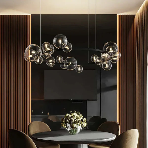 Modern Glass Bubble Suspended Lamp - Unique Bubble Chandelier Lighting - view 3