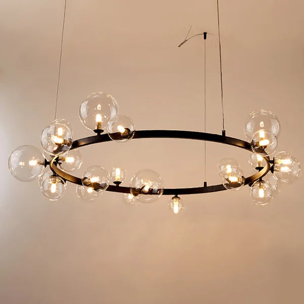Modern Glass Bubble Suspended Lamp - Unique Bubble Chandelier Lighting - view 5