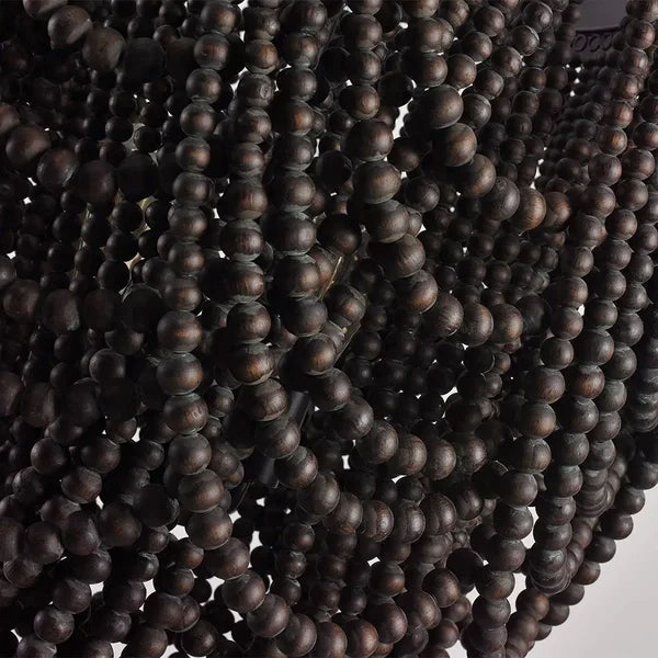 Bohemia Wooden Bead Chandelier for Boho Style Decor - view 4