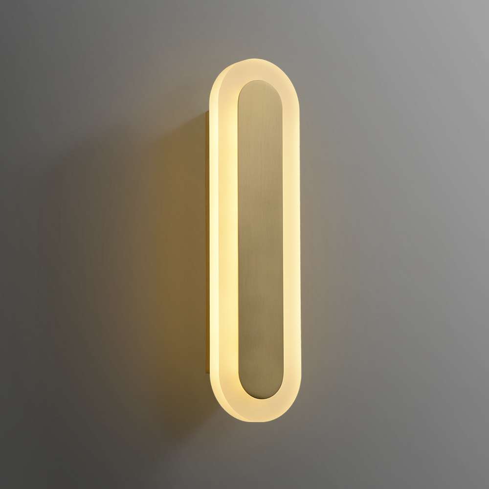 Contemporary Floating Oval LED Wall Sconce - view 1