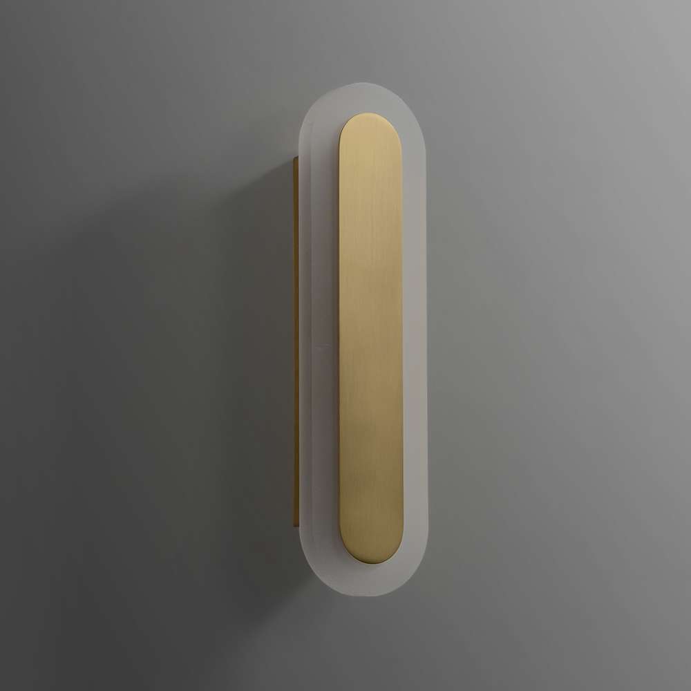 Contemporary Floating Oval LED Wall Sconce - view 2