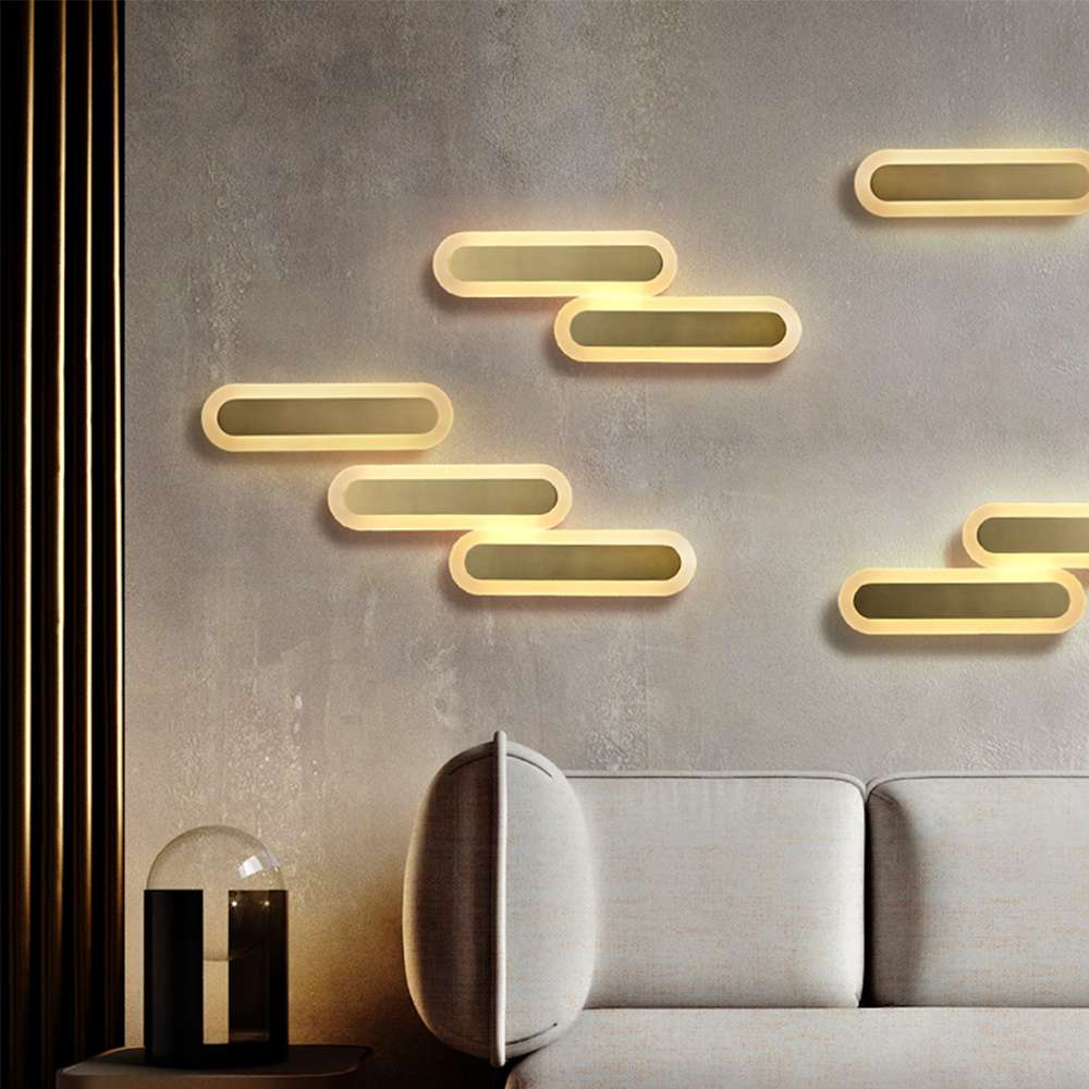 Contemporary Floating Oval LED Wall Sconce - view 4