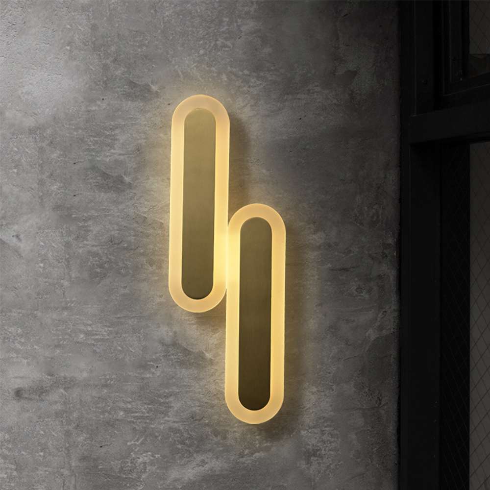 Contemporary Floating Oval LED Wall Sconce - view 5