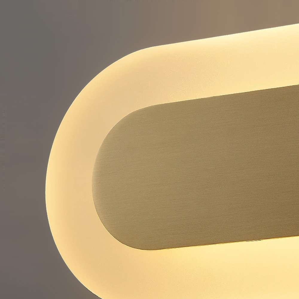 Contemporary Floating Oval LED Wall Sconce - view 6