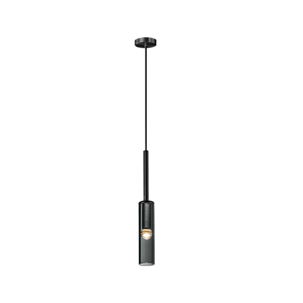 Exhaust Smoky Grey Pendant - Elegant Modern Hanging Lamp - view 8