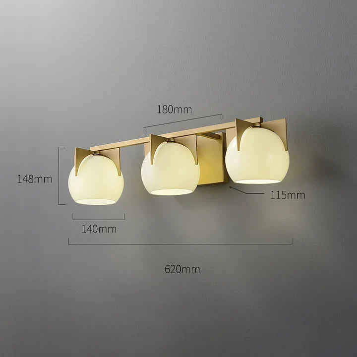 Abbott Modern Brass Vanity Light - view 8