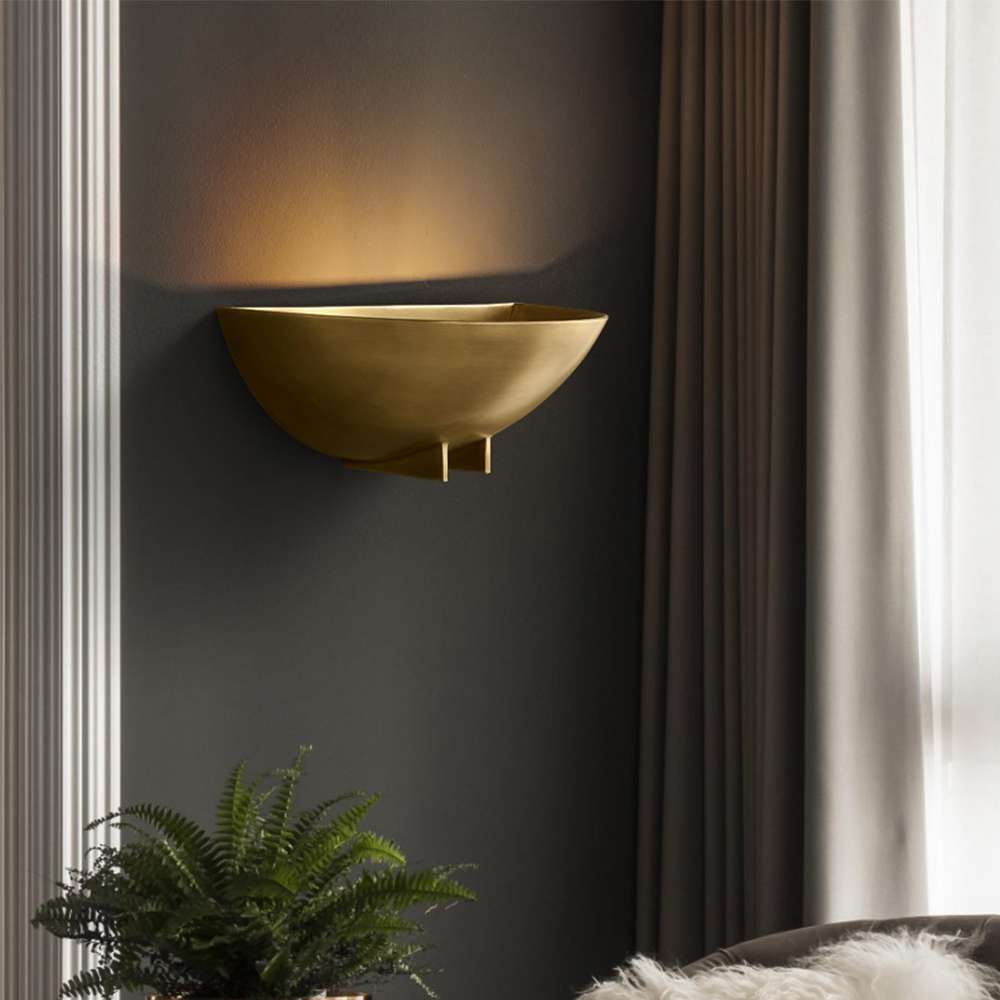 Modern Black Light Fixtures - Quarter Sphere Wall Sconce Lamp - view 4