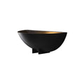 Modern Black Light Fixtures - Quarter Sphere Wall Sconce Lamp - view 8