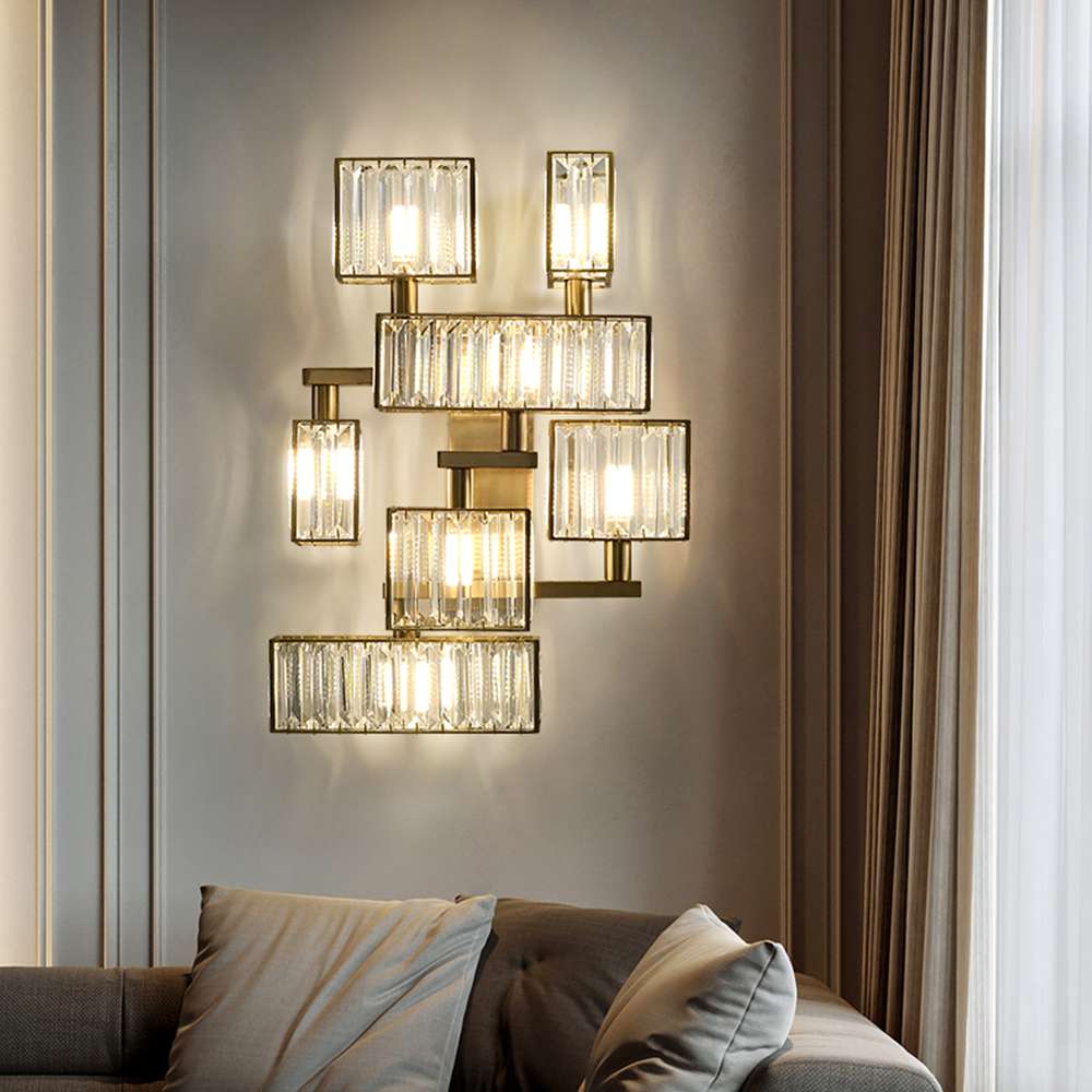 Elegant 21st Century Tur Brass Crystal Sconce Lamp for Modern Lighting - view 4