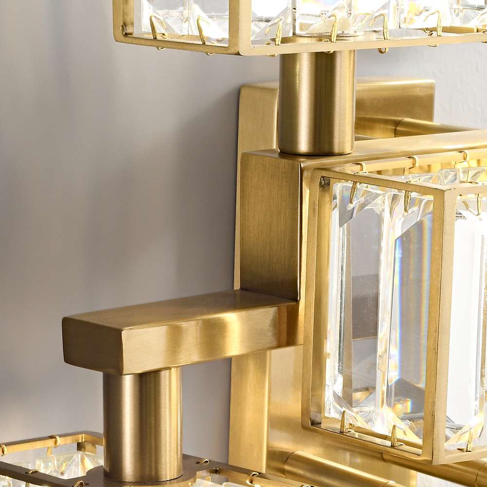 Elegant 21st Century Tur Brass Crystal Sconce Lamp for Modern Lighting - view 7