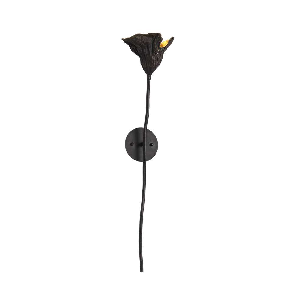 Elegant Withered Lotus Leaf Decorative Metal Wall Sconce Lamp - view 8