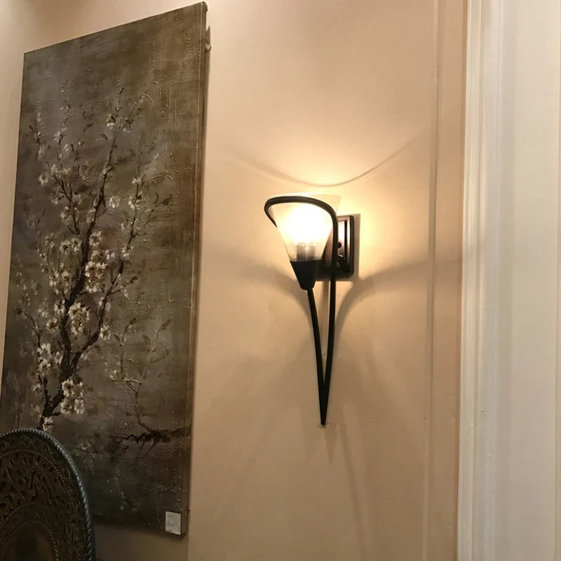 Olympia 1-Light Decorative Wall Sconce in Black - view 3
