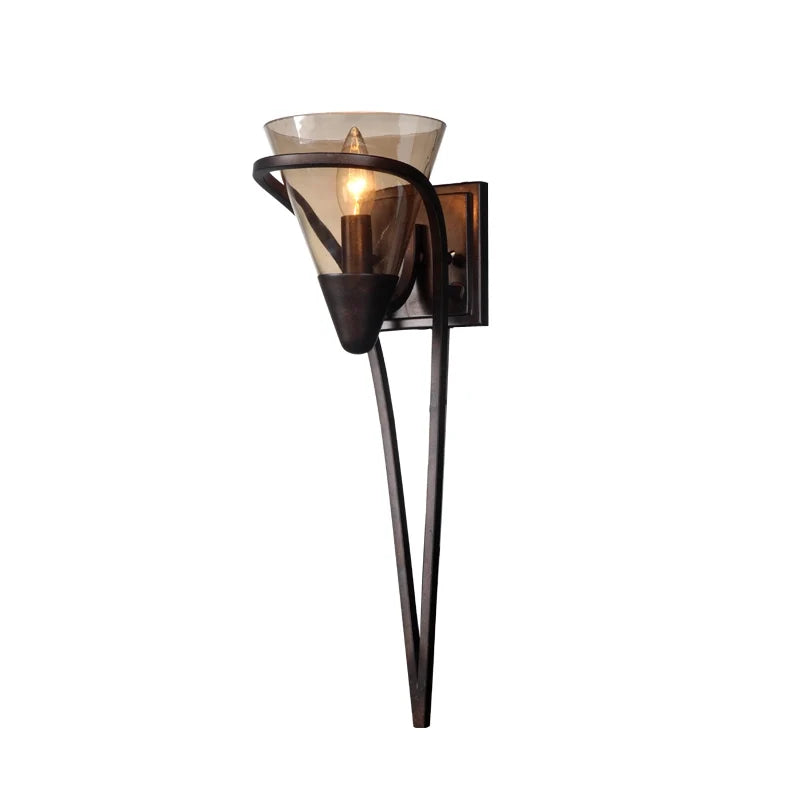 Olympia 1-Light Decorative Wall Sconce in Black - view 5