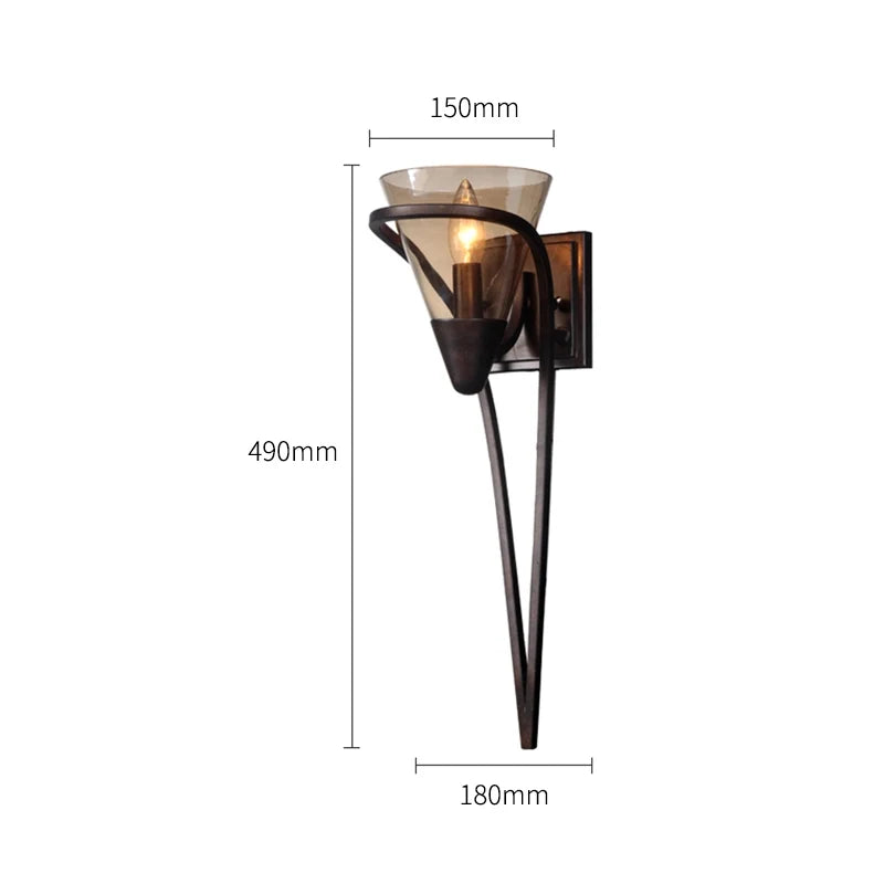 Olympia 1-Light Decorative Wall Sconce in Black - view 6