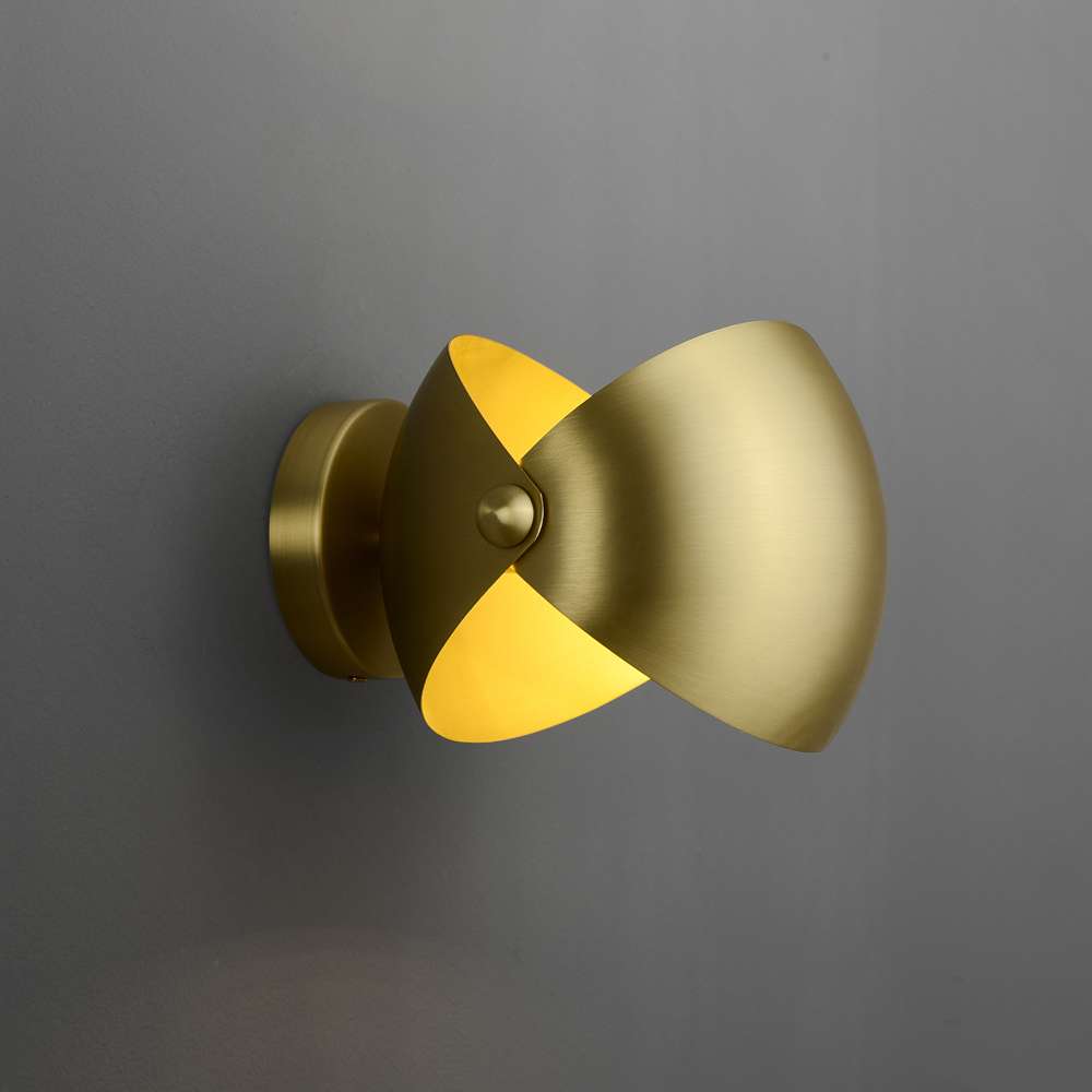 Eirene Elegant Italian Brass Wall Sconce - view 1