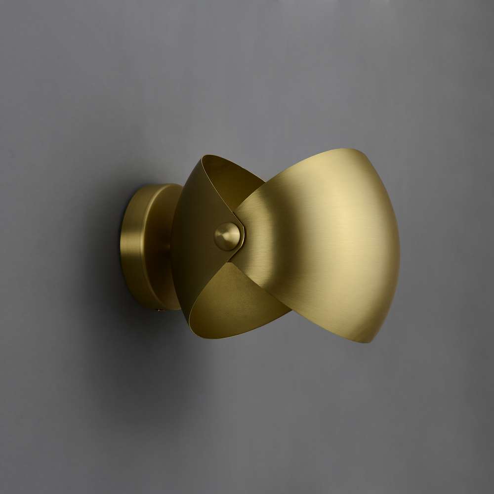 Eirene Elegant Italian Brass Wall Sconce - view 2