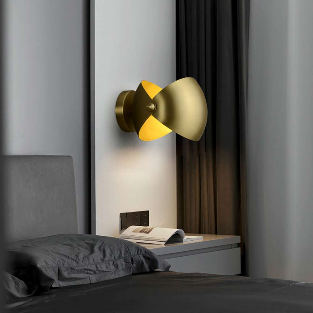 Eirene Elegant Italian Brass Wall Sconce - view 4