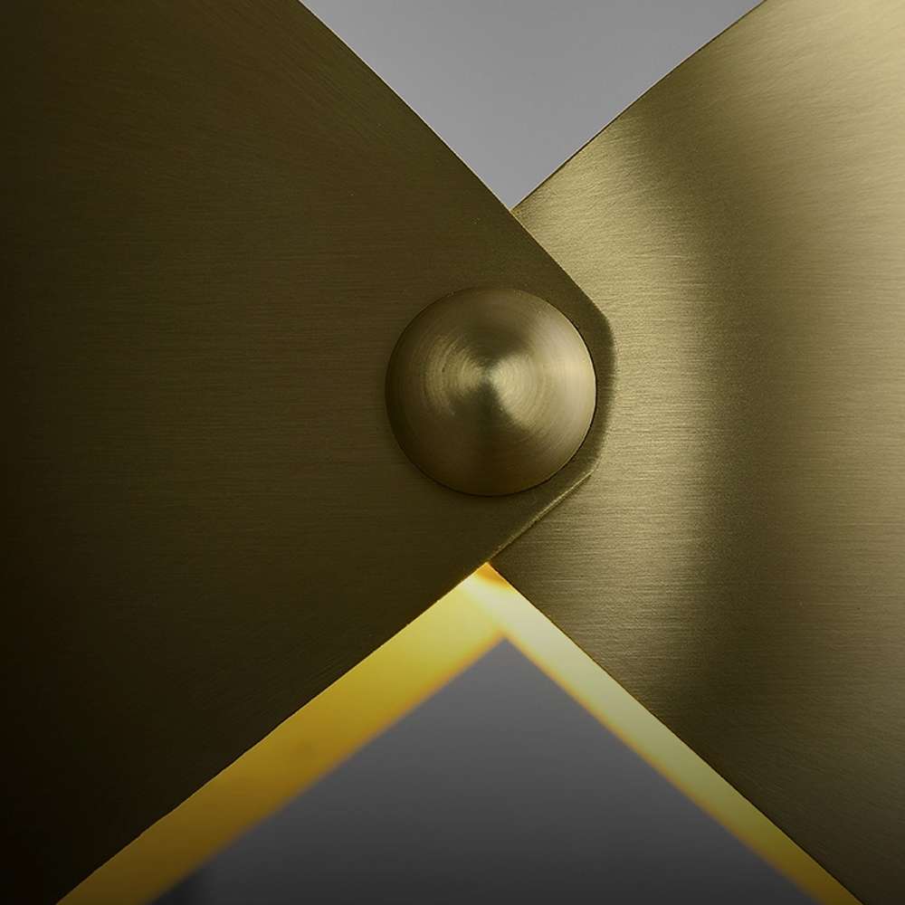 Eirene Elegant Italian Brass Wall Sconce - view 7