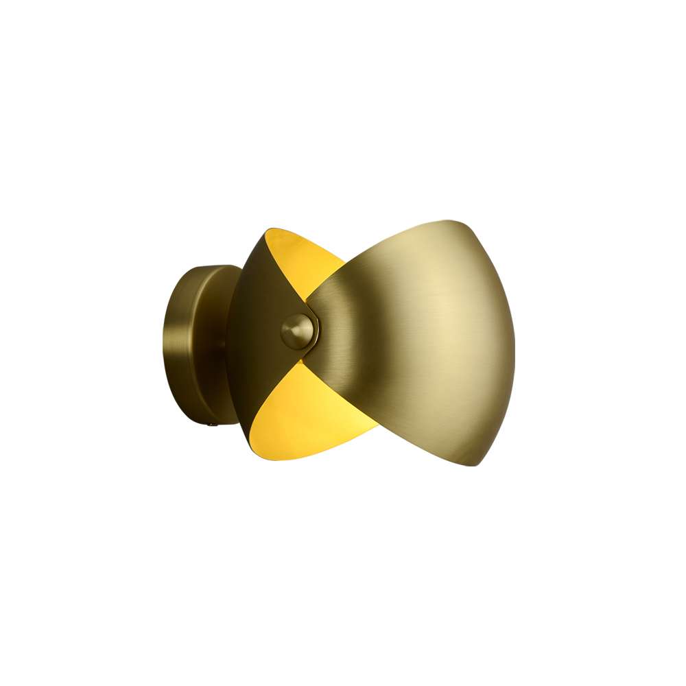 Eirene Elegant Italian Brass Wall Sconce - view 8