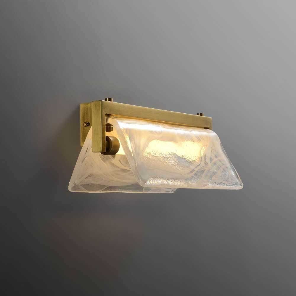 Modern Cloud Fog Glass Shade Wall Sconce - view 1