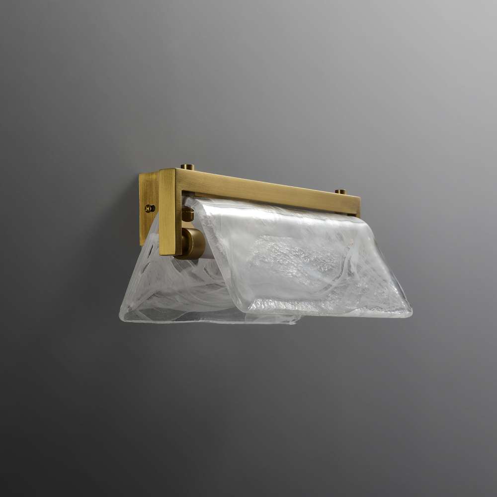 Modern Cloud Fog Glass Shade Wall Sconce - view 2
