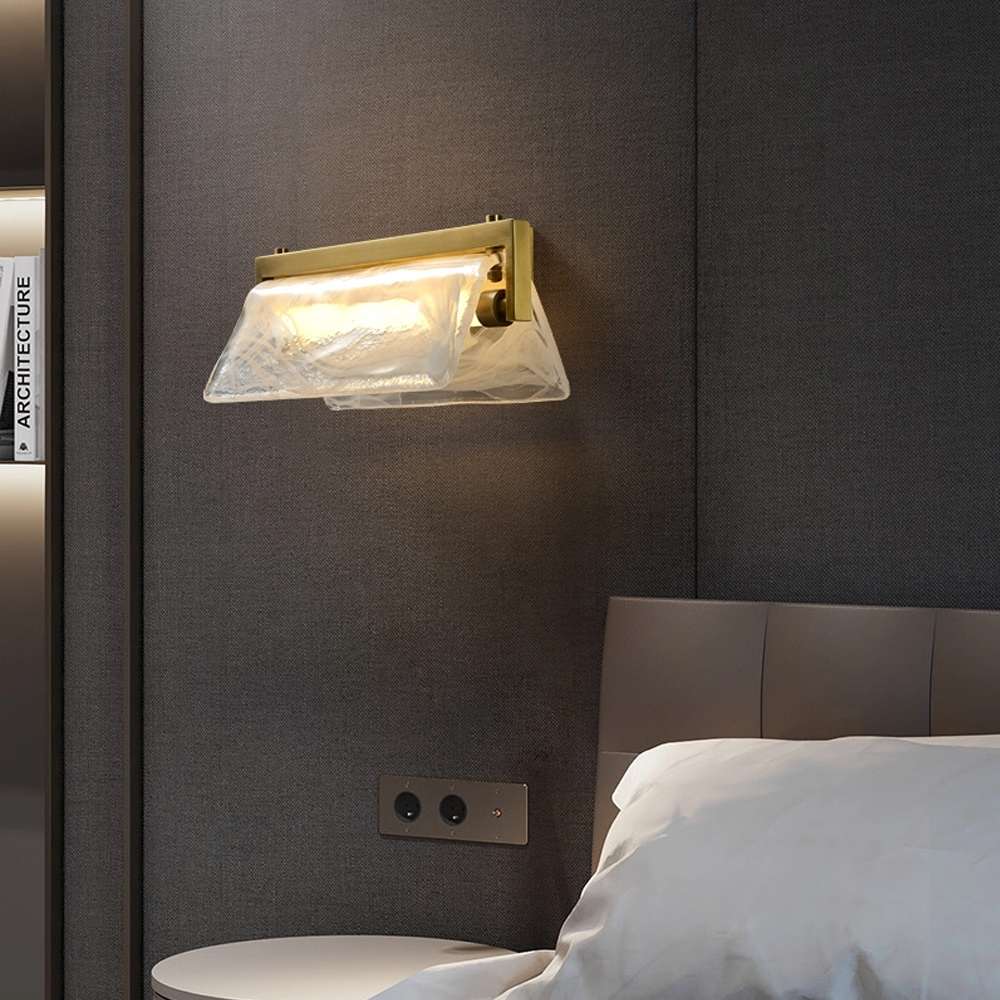 Modern Cloud Fog Glass Shade Wall Sconce - view 3