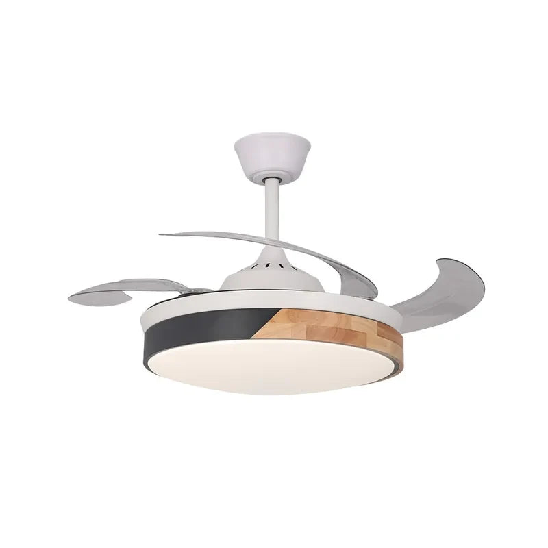 Contemporary Nordic LED Dimmable Ceiling Fan with Lights - view 7