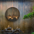 LED Circle Layered Mountain Pattern Wall Sconce - view 1