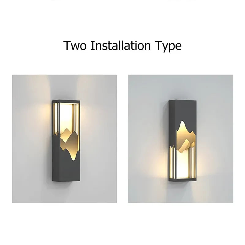 Contemporary Layered Cuboid Sconce Lamp for Home Lighting - view 3