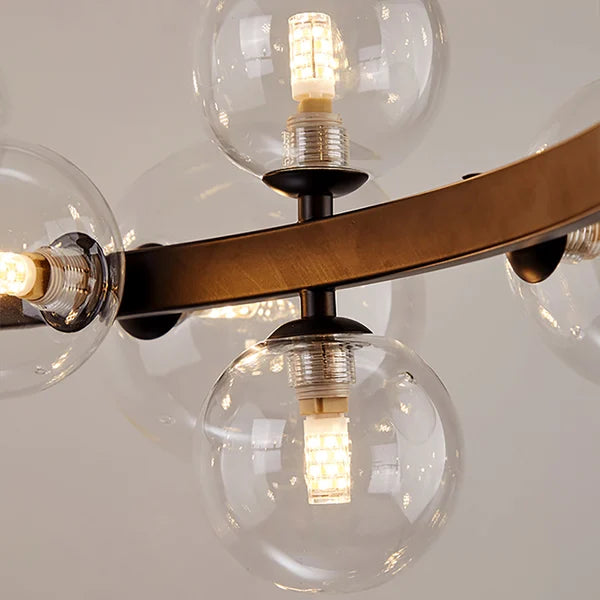 Bubi Contemporary Black Glass Bubble Chandelier - view 5