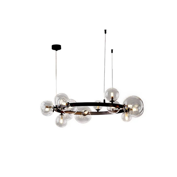 Bubi Contemporary Black Glass Bubble Chandelier - view 6