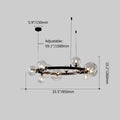 Bubi Contemporary Black Glass Bubble Chandelier - view 7