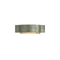 Tiger Stripes Modern Etching Process Blue And Brass Crystal Sconce - view 8