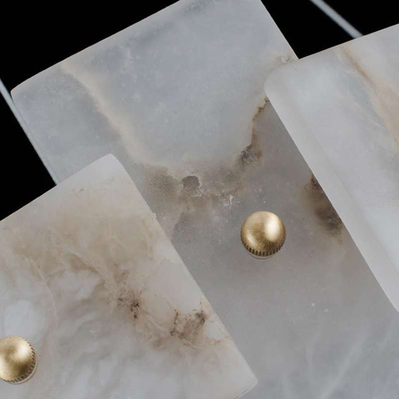 Modern Alabaster LED Chandelier for Living Room - view 5